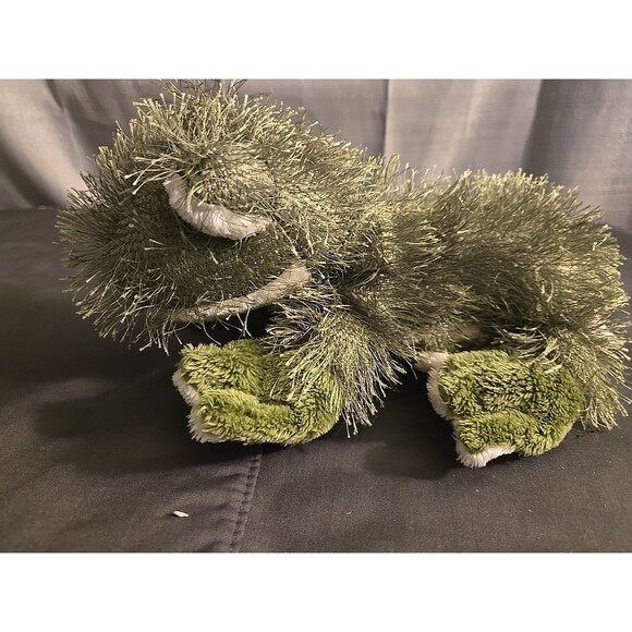 Webkinz/Ganz Green Plush  Fuzzy Large Frog RETIRED 9 " Ready To Get In The Swamp - Picture 2 of 9
